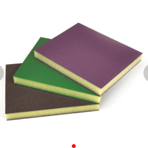LOT DE 10 ÉPONGES ABRASIVES DOUBLE FACE SEICAR
